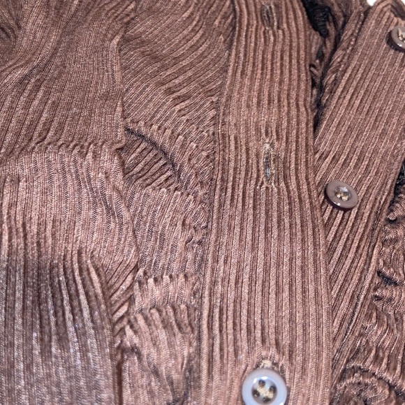 Ribbed Chocolate Bodysuit - Picture 2 of 5